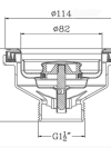 Sink Strainer basket for Kitchen Sink, 11.4CM Drainage Waste System - Image 4